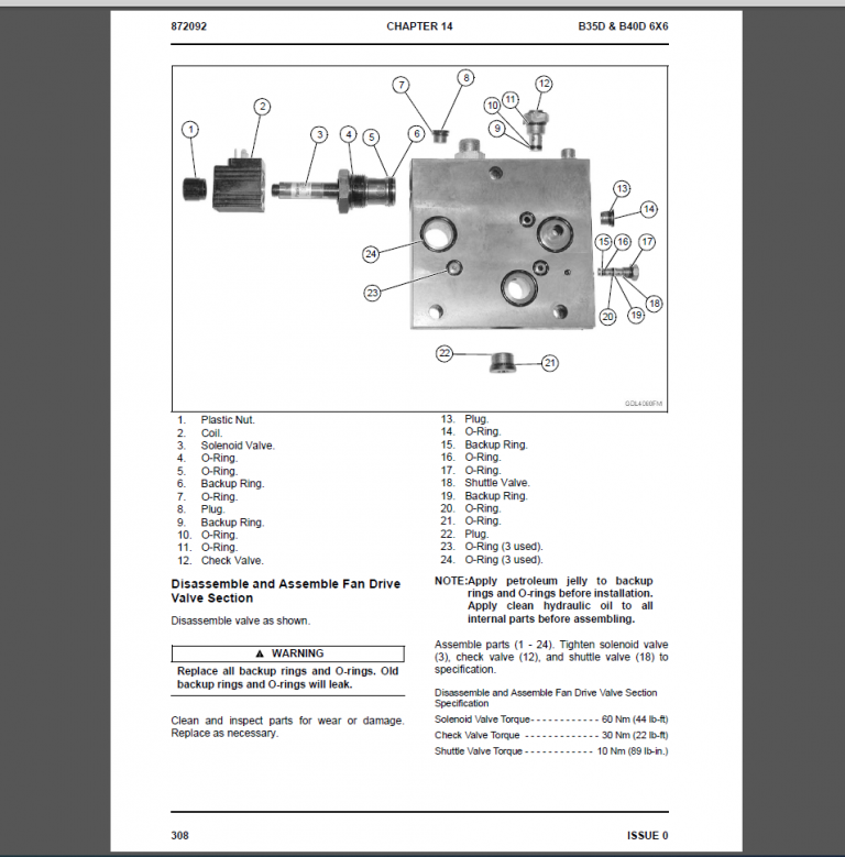 BELL B35D B40D 6 X 6 REPAIR MANUAL