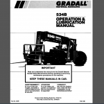 GRADALL Telehandler Service Manual-Parts - Operation Manual