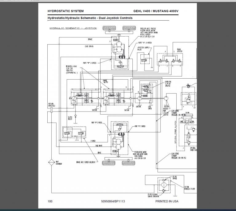 GEHL V400 MUSTANG 4000V Service Manual