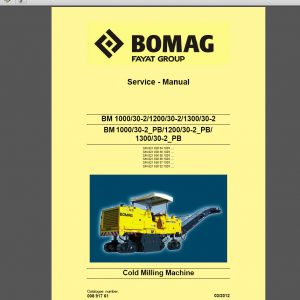 BOMAG BM1200/30-2 Service Manual