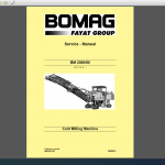 BOMAG BM 2000/60 Service Manual