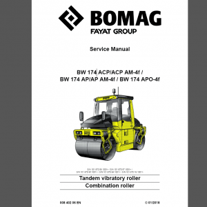 BOMAG BW174-4f Service Manual