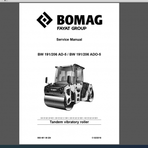 BOMAG BW 191/206 AD-5 Service Manual