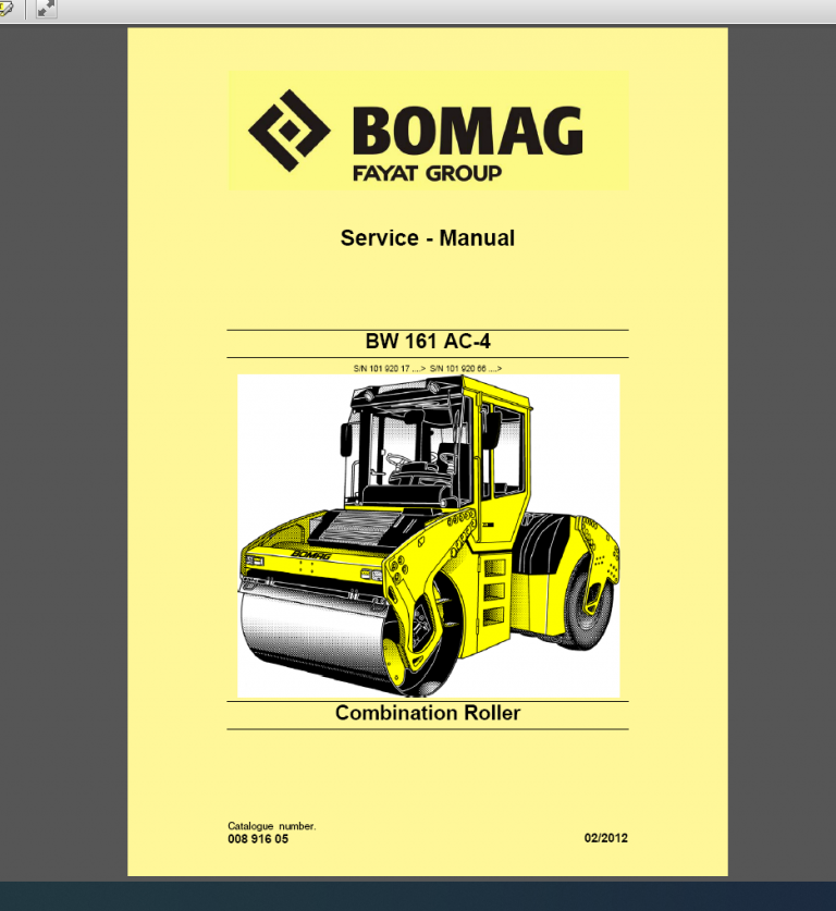 Bomag BW 161 AC-4 service manual