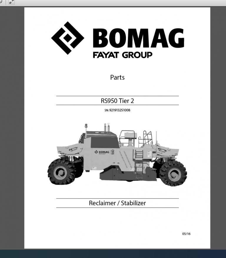 RS950 PARTS CATALOG