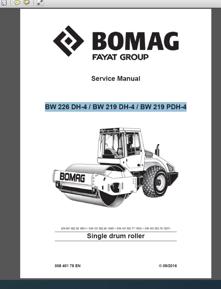 BW 219 PDH-4 SERVICE MANUAL