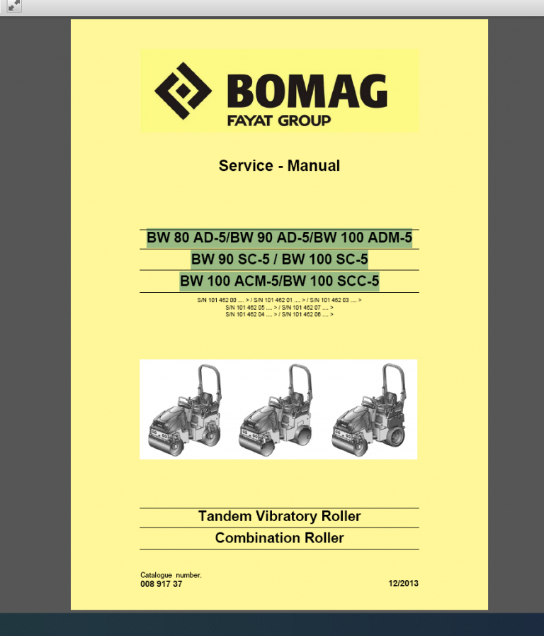 BW 100 ADM-5 SERVICE MANUAL