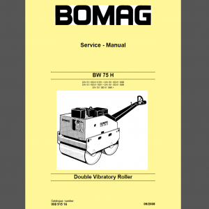 BOMAG BW 75H SERVICE MANUAL