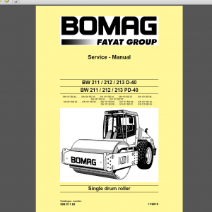 BOMAG BW 211D-40 Service Manual Pdf