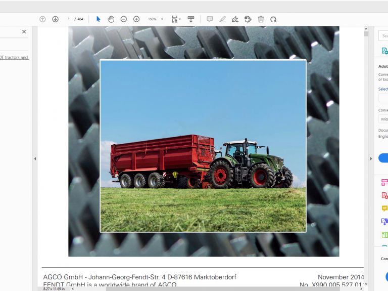 FENDT TRACTOR Workshop Manuals