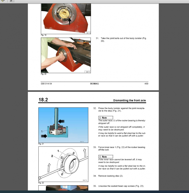 BOMAG BW 27 RH Service Manual
