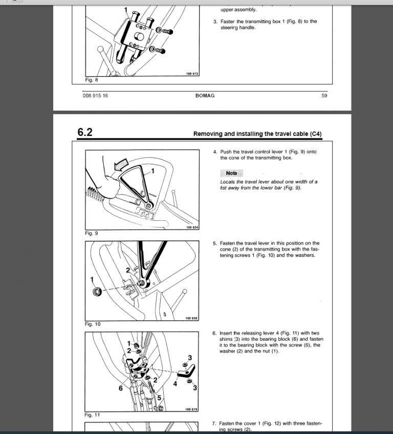 BOMAG BW 75H SERVICE MANUAL