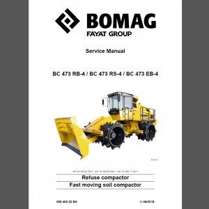 BOMAG BC 473-4 Service Manual