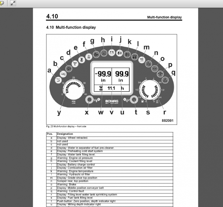 BOMAG BM 500/15 SERVICE MANUAL