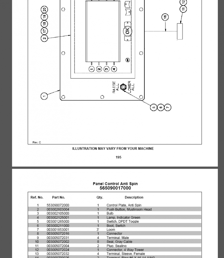 RS950 Tier 3 PARTS BOOK