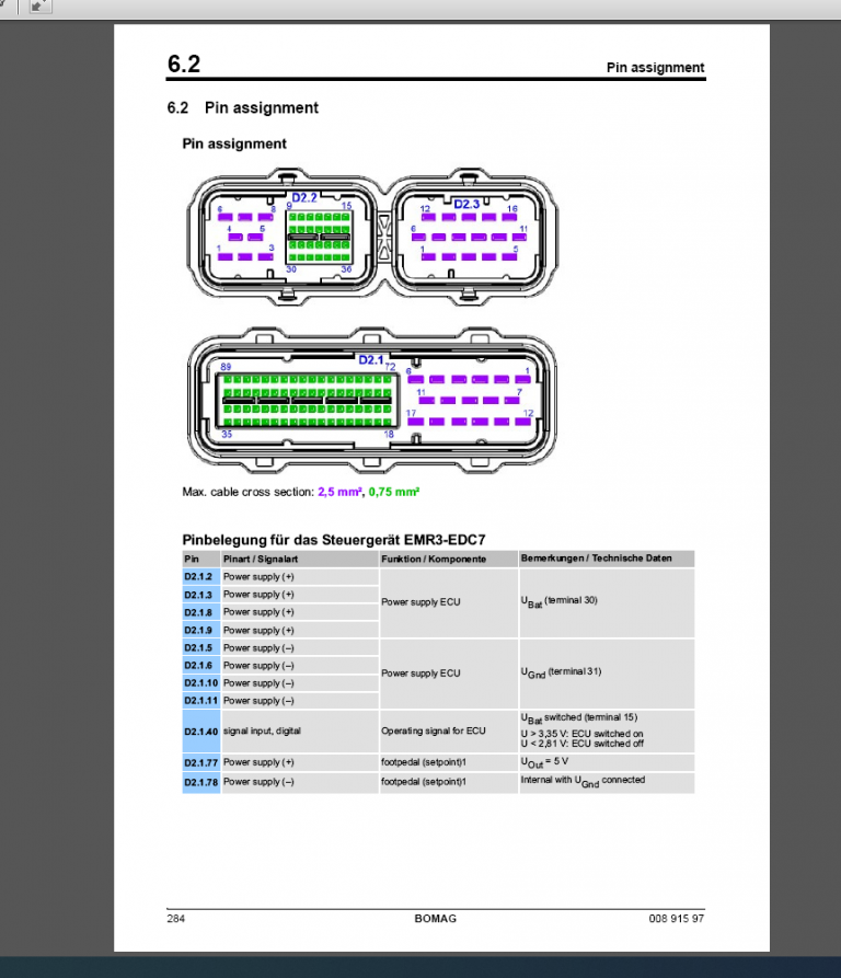 BOMAG BM 2000/60 Service Manual