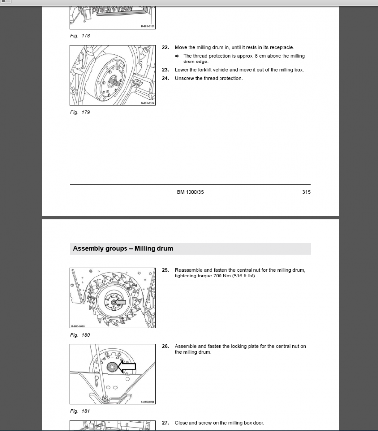 Bomag BM 1000/35 Service Manual