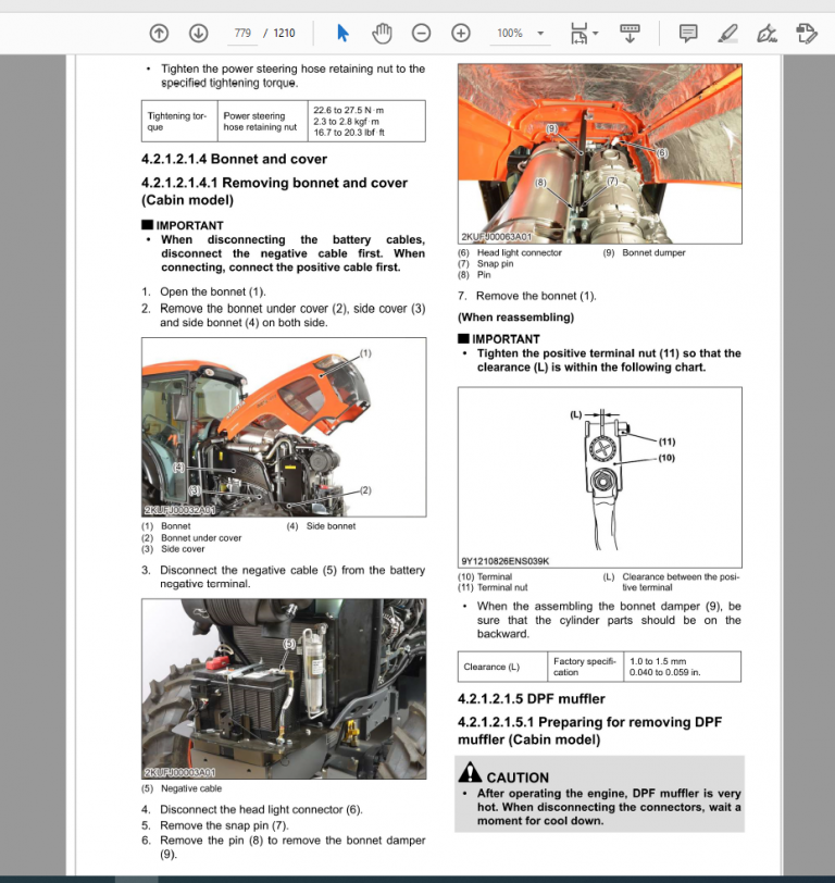 Kubota Agricultural Machine Service Manual