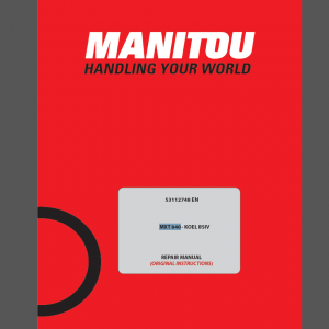 Manitou MXT 840 Repair Manual