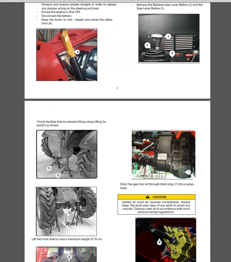 Manitou MXT 840 Repair Manual
