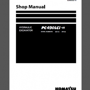 KOMATSU PC490LCi-11 SHOP MANUAL