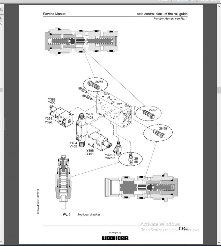 Liebherr A900 C-ZW EDC Litronic Service Manual