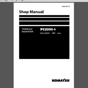 KOMATSU PC2000-8 SHOP MANUAL