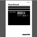 KOMATSU WA800-3E0 / WA900-3E0 SERVICE MANUAL