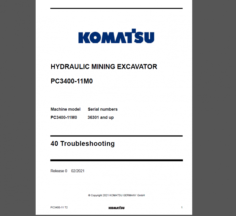 PC3400 -11M0 SHOP MANUAL PDF