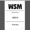 KUBOTA GZD15 WORKSHOP MANUAL