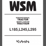 KUBOTA L185 / L245 / L295 SERVICE MANUAL