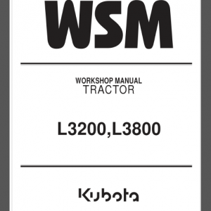 KUBOTA L3200 / L3800 SERVICE MANUAL