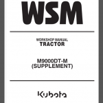 KUBOTA M9000DT-M WORKSHOP MANUAL