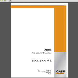 CASE CX80C SERVICE MANUAL