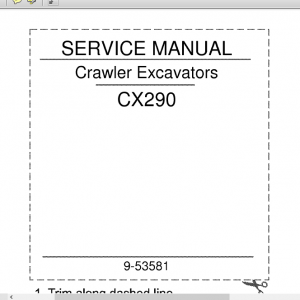CASE CX290 SERVICE MANUAL