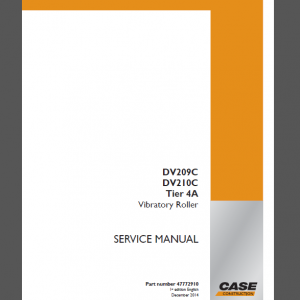 CASE DV209C / DV210C / Tier4A SERVICE MANUAL