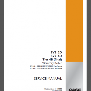 CASE SV212D / SV216D / Tier 4B (final) SERVICE MANUAL