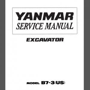 YANMAR B7-3 (US) SERVICE MANUAL