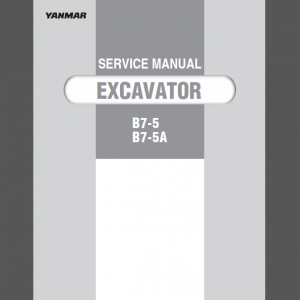 YANMAR B7-5 / B7-5A SERVICE MANUAL
