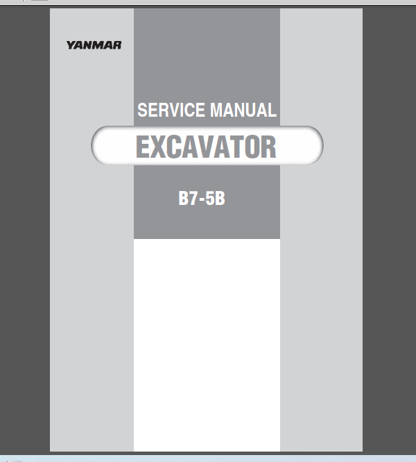YANMAR B7-5B SERVICE MANUAL