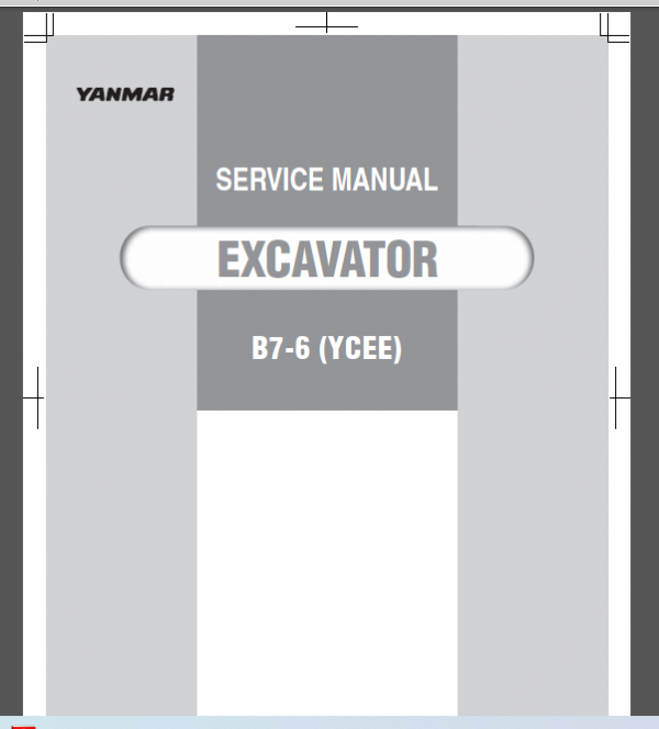 YANMAR B7-6 (YCEE) SERVICE MANUAL