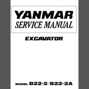 YANMAR B22-2 / B22-2A SERVICE MANUAL
