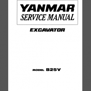 YANMAR B25V SERVICE MANUAL