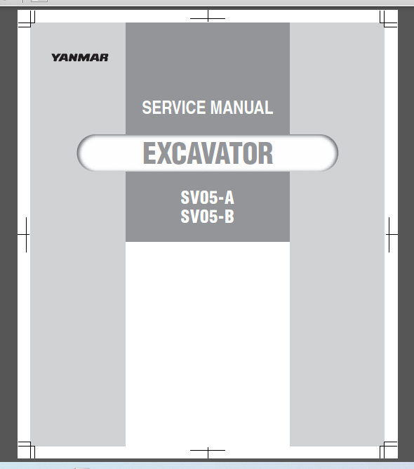YANMAR SV05-A / SV05-B SERVICE MANUAL