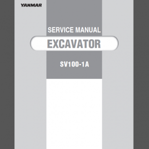 YANMAR SV100-1A SERVICE MANUAL