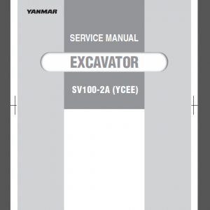 YANMAR SV100-2A (YCEE) SERVICE MANUAL