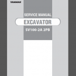 YANMAR SV100-2A 2PB SERVICE MANUAL