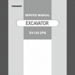 YANMAR SV120 2PB SERVICE MANUAL