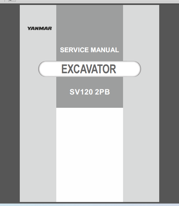YANMAR SV120 2PB SERVICE MANUAL