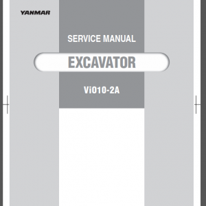 YANMAR ViO10-2A SERVICE MANUAL